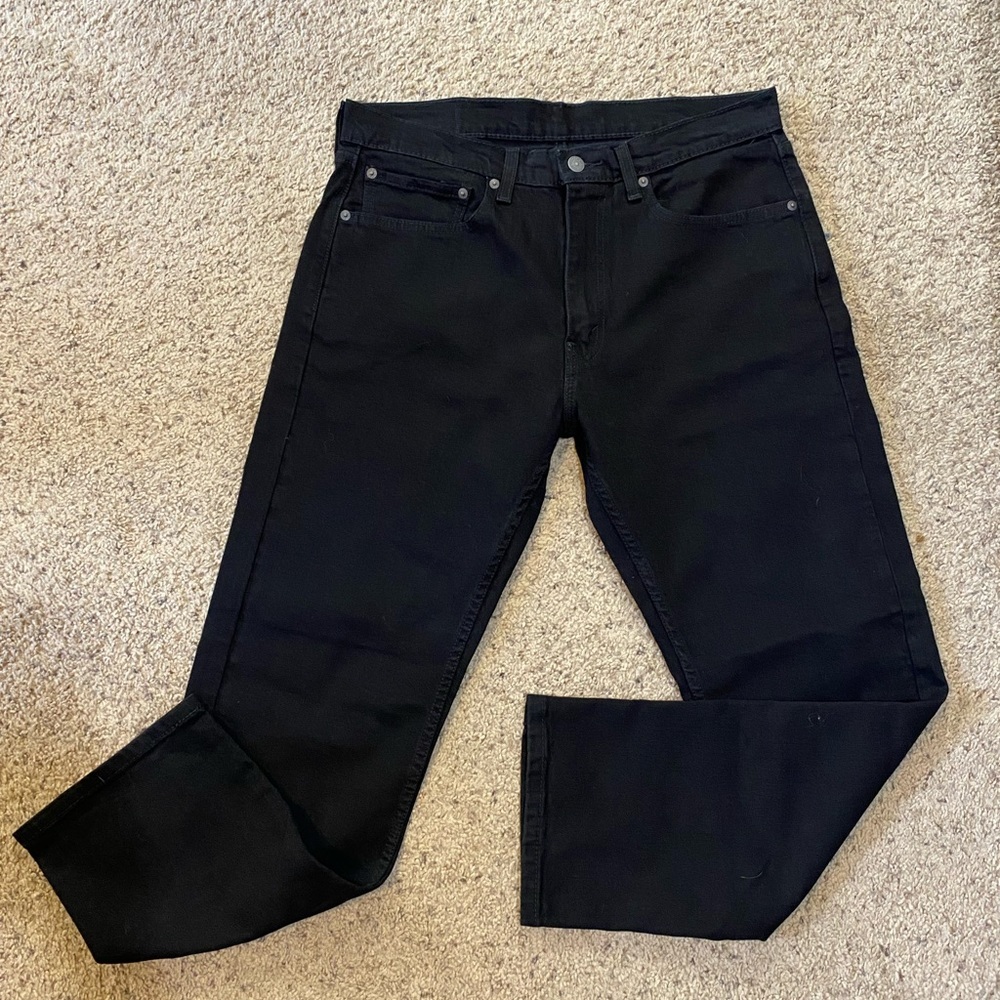 Men’s Levi Strauss & Co 505 Black Jeans Waist 34 inches Length 30 inches